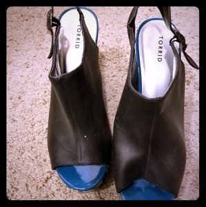 Cheetah print wedges